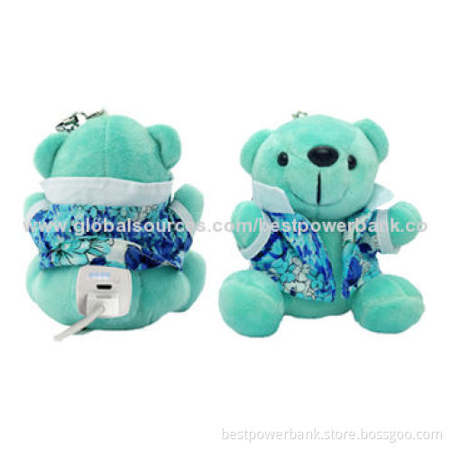 Colorful Doll Cool Bear Original Battery 6,000mAh Smartphone Universal Power Banks with USB Charger
